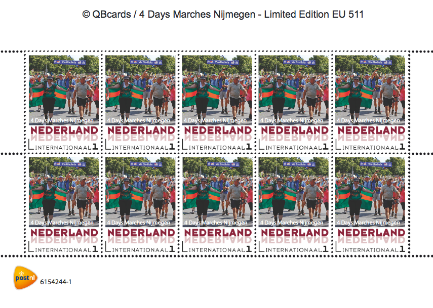 persoonlijke postzegel 4daagse internationaal